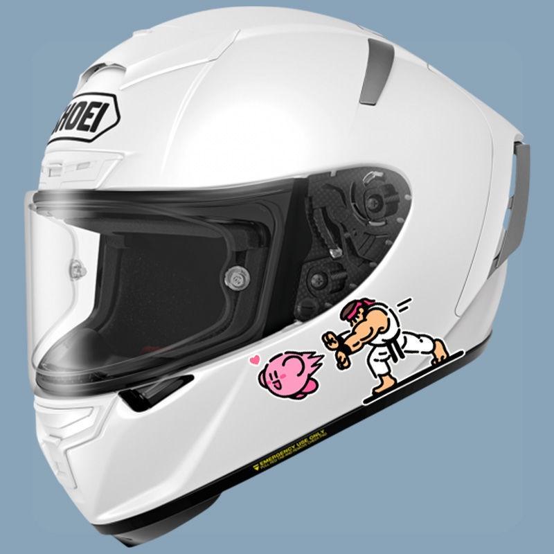 Kirby & KOF Sticker Dán xe máy chống thấm nước Decal trang trí kính chắn gió