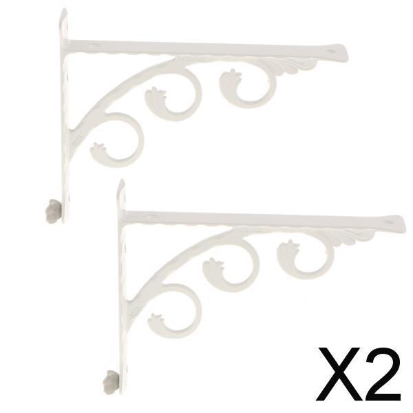 2X 2 Pieces Wall Shelf Accessories Bracket L-shaped Right-angled Bracket 15x20cm