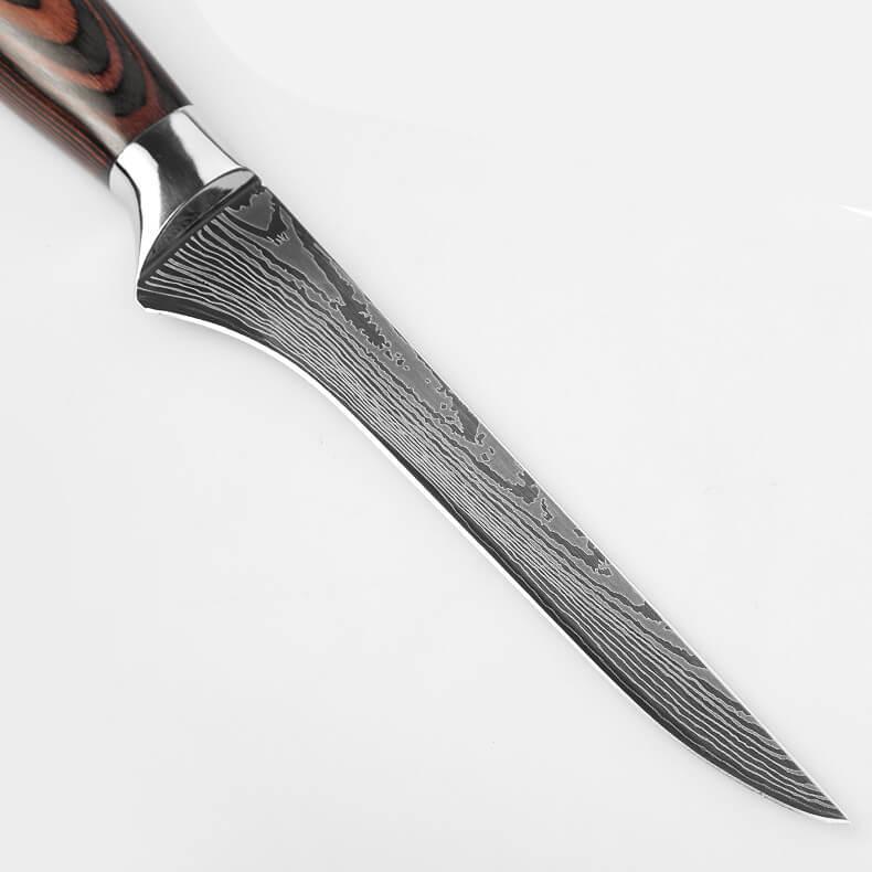 DAO - DAO BẾP NHẬT BẢN CLASSIC BONINGTHÉP DAMASCUS MÃ DT120 nt 234654467856