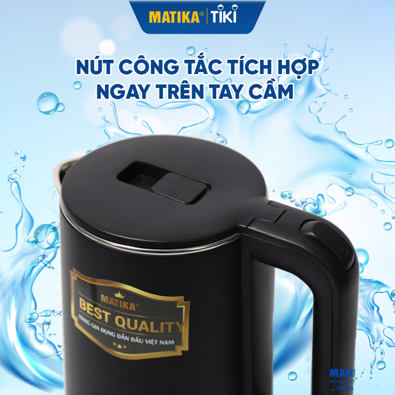 Ấm Siêu Tốc Dung Tích 2.3L MATIKA MTK-2023 Bình Đun Siêu Tốc - Hàng Chính Hãng