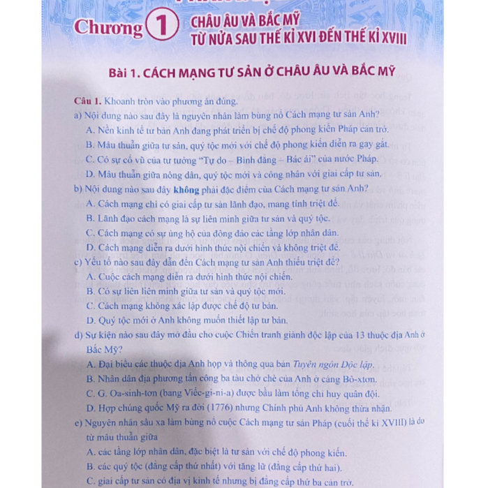 Sách - Tập bản đồ tranh ảnh & câu hỏi luyện tập Lịch sử 8