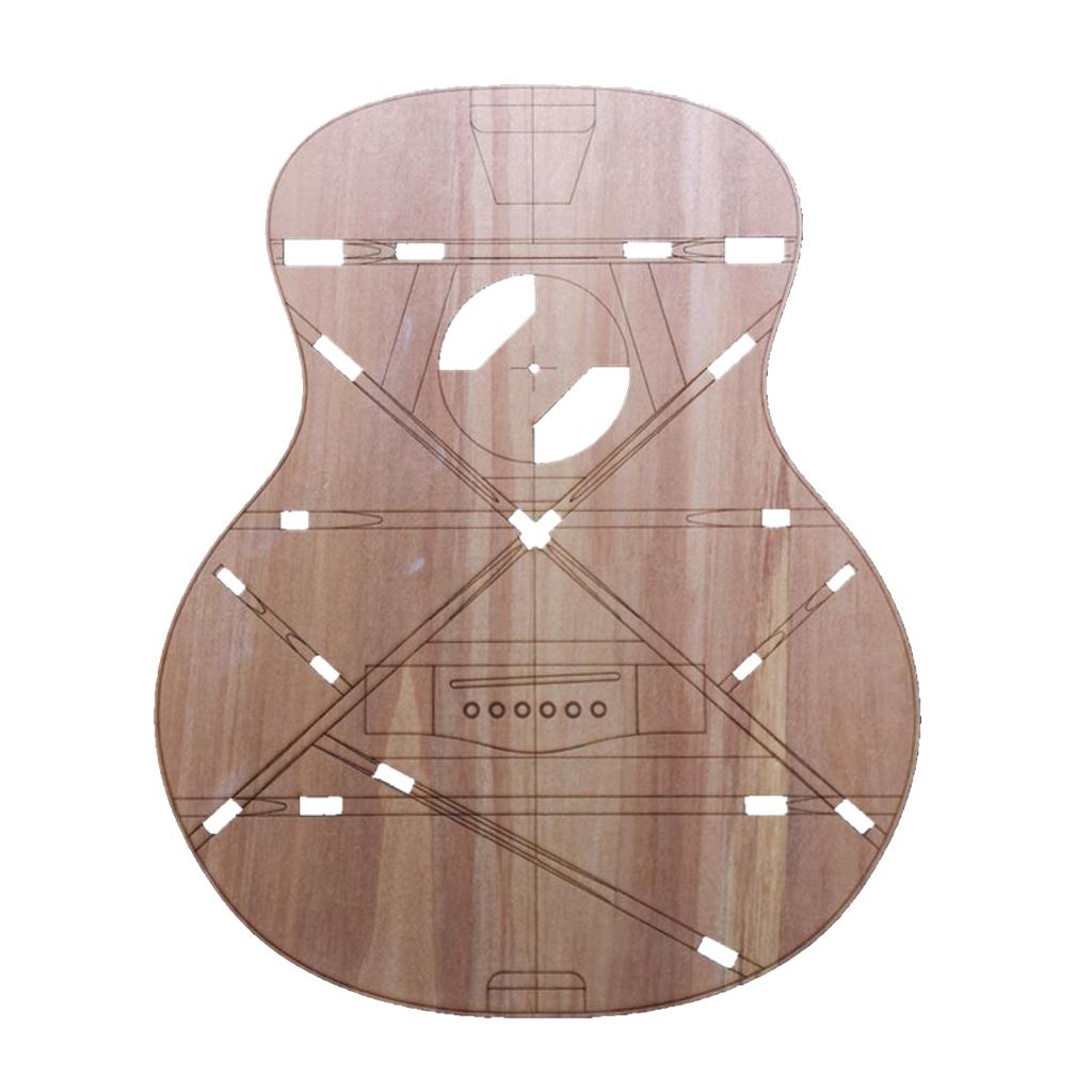 32" Unfinished Wood OM Folk Guitar Body Template for Luthier DIY Accessories