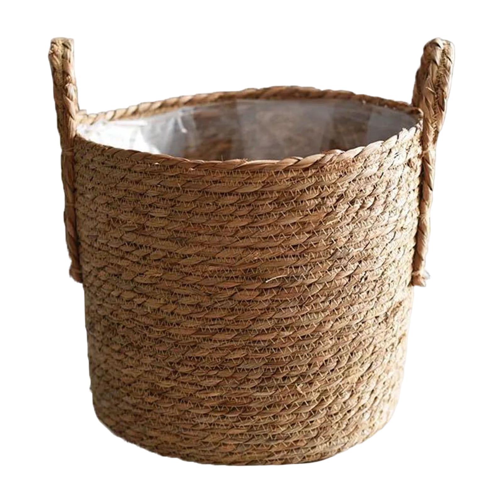 Flower Basket Rustic Storage Bin Candy Basket for Bedroom Living Room