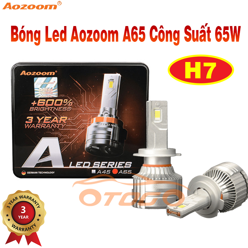 Đèn Led Aozoom A65 Chân H7 Công Suất 65w