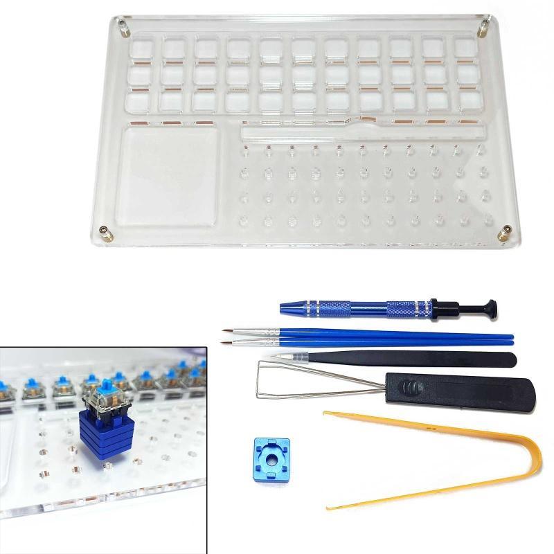 Bộ 8 Dụng Cụ Hỗ Trợ Tháo Gỡ Bàn Phím Cơ Học Có Công Tắc Cho Lube Station Cherry Enh