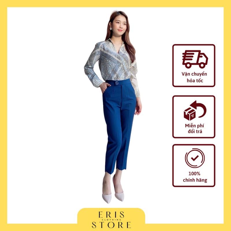 Quần vải nữ đai tròn gấu lệch Eris