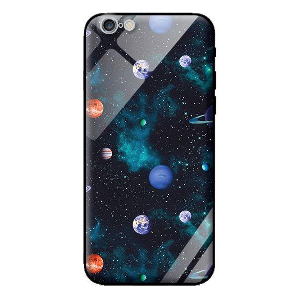 Ốp kính cường lực cho iPhone 6 Plus Họa Tiết Vệ Tinh - Hàng chính hãng