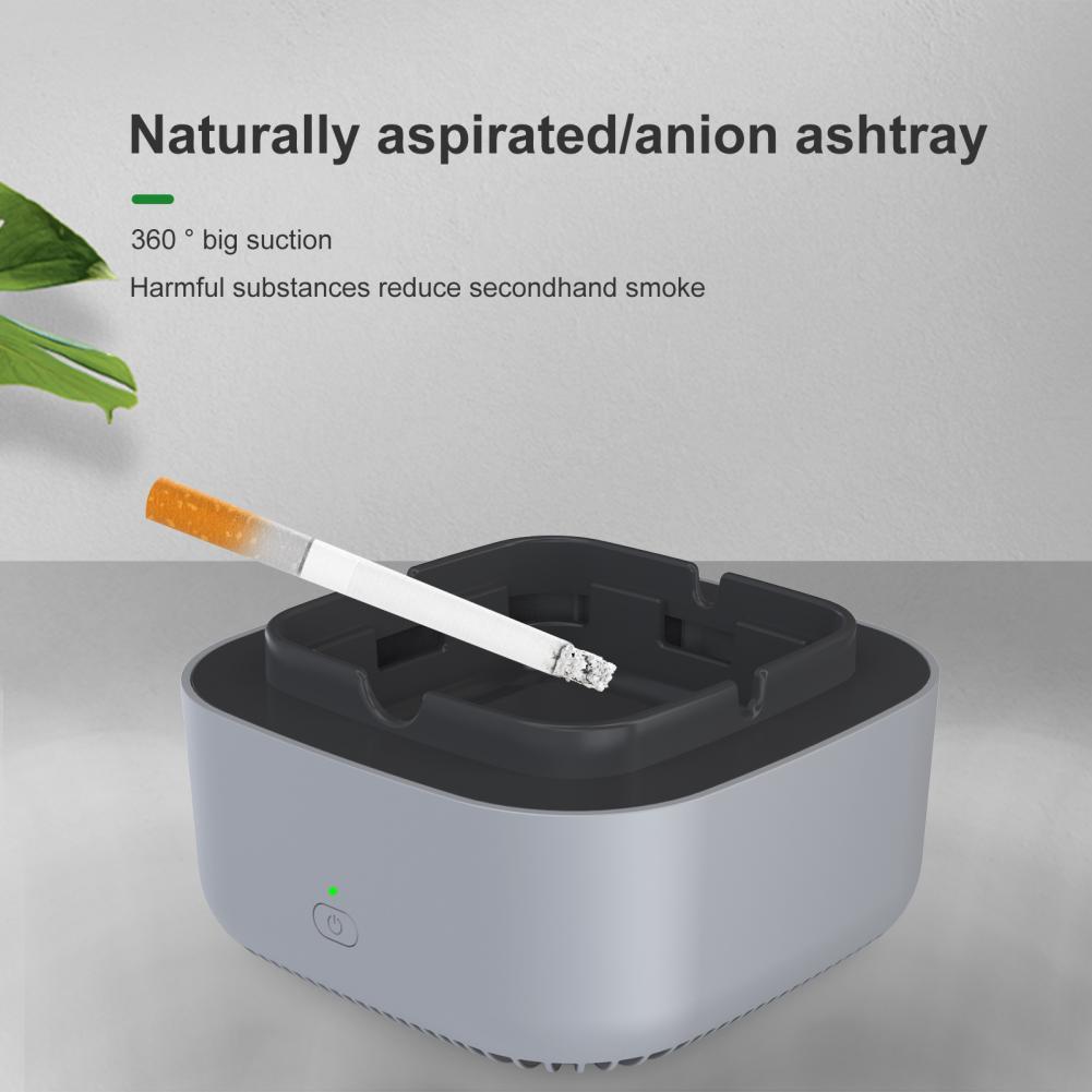 Gạt tàn khử mùi không khói xe hơi Direct Suction Smokeless Ashtray 360