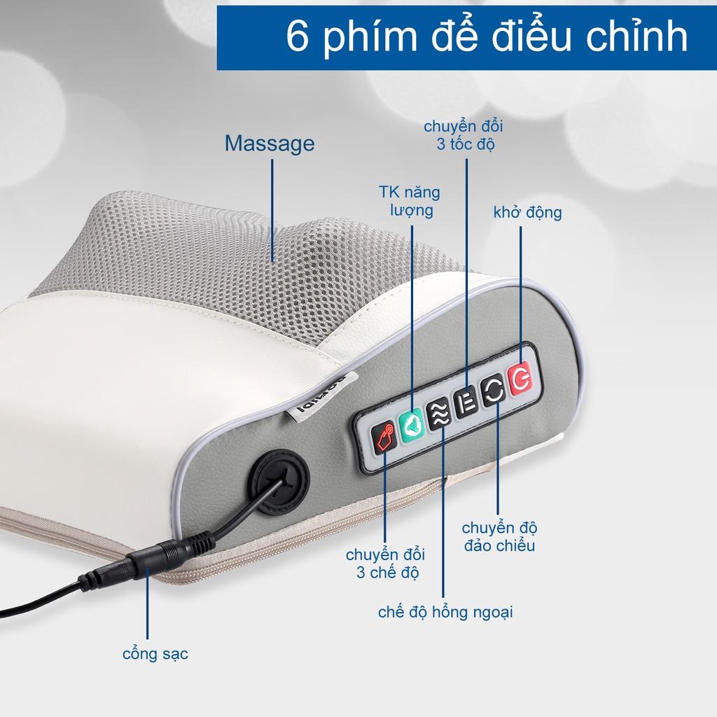 Gối Massage Hồng Ngoại Xiaomi Bomidi MP1- 20 Bi Trị Liệu , Mát Xa Cổ, Lưng, Vai Gáy - Hàng nhập khẩu