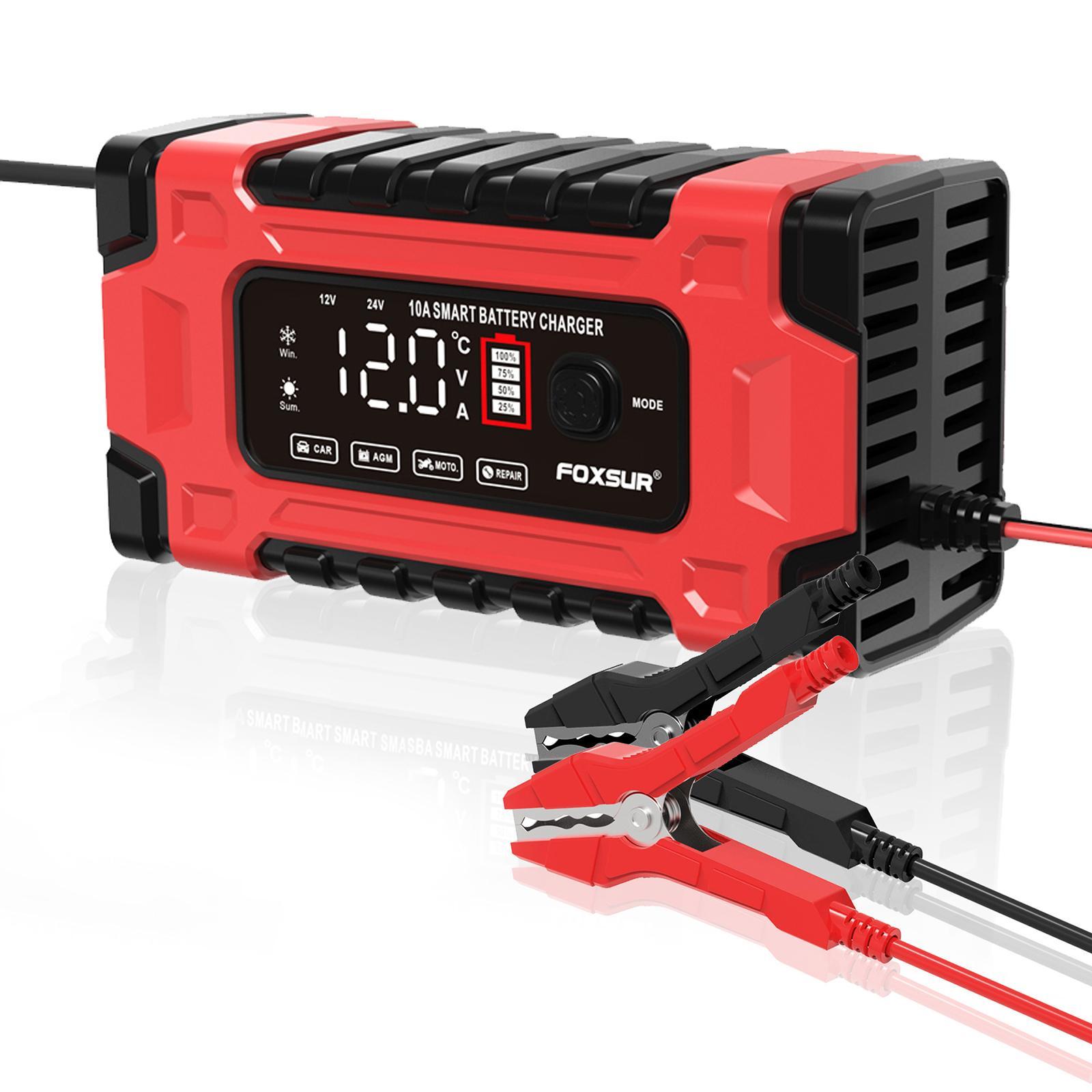 Car Battery Charger Battery Maintainer for Marine Motorcycle