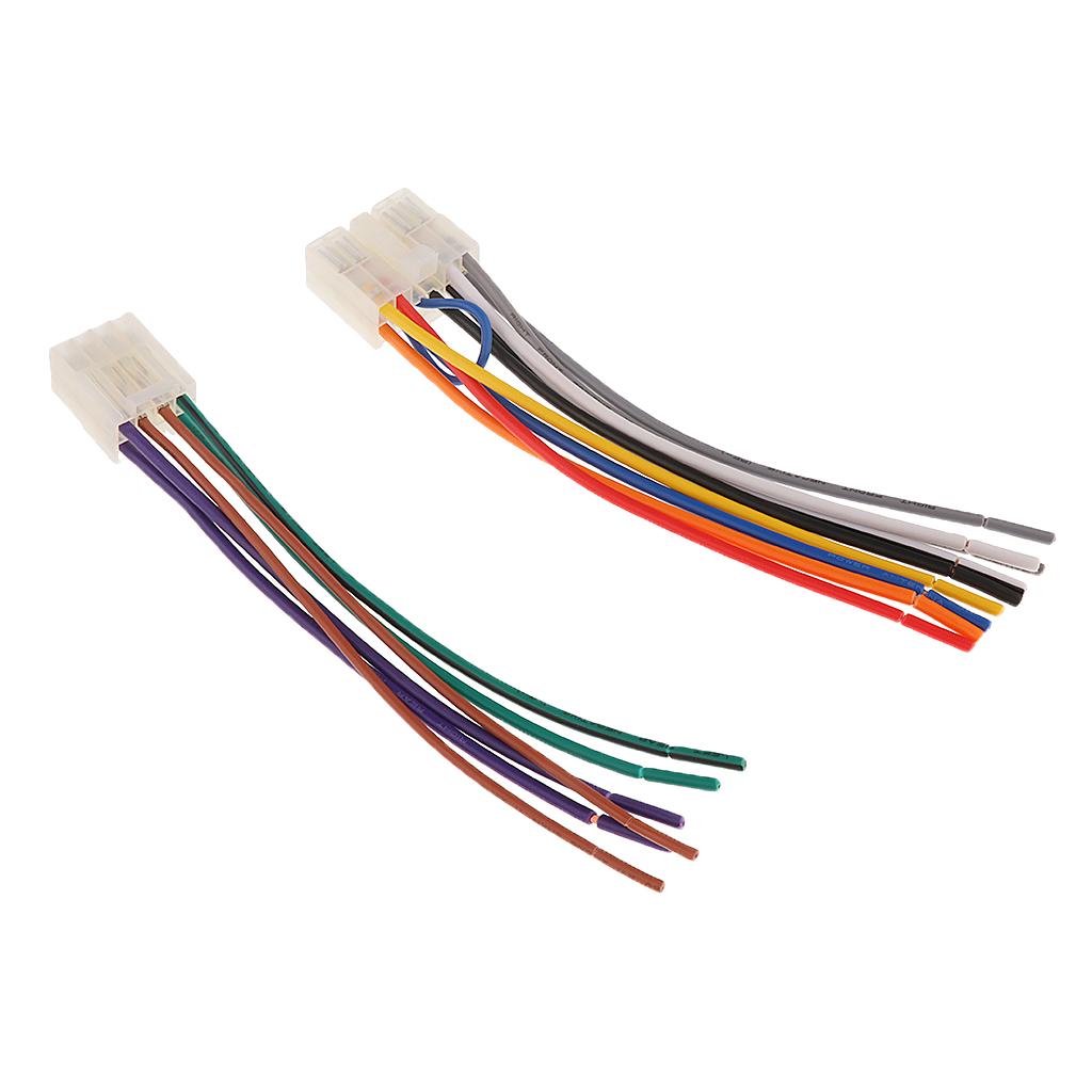 6.3 "10 Pin + 6 Stereo Wiring Harness Adapter Connector for