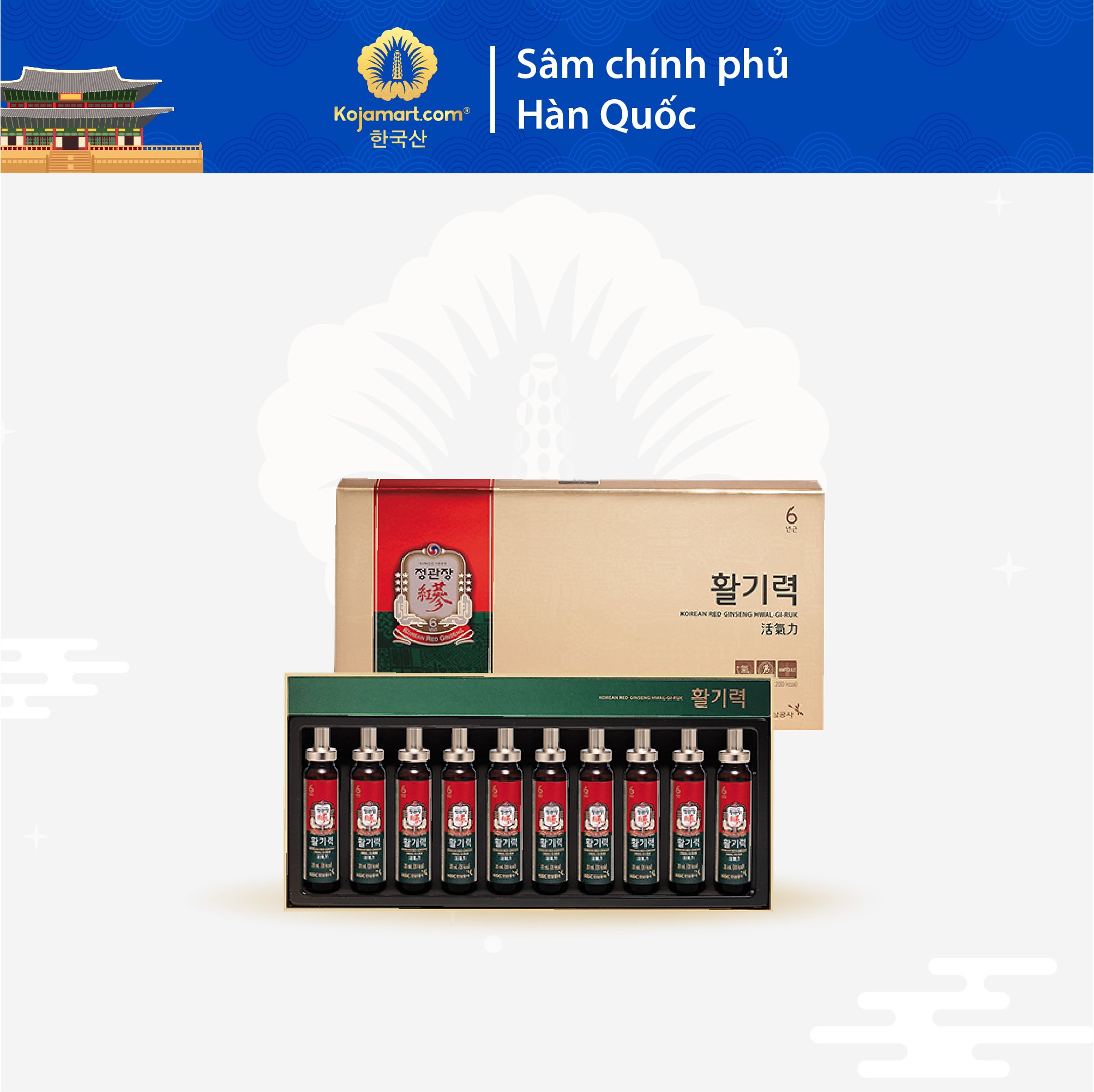 Nước Hồng Sâm Chính Phủ KGC Cheong Kwan Jang Vital Tonic 20ml x 10 ống