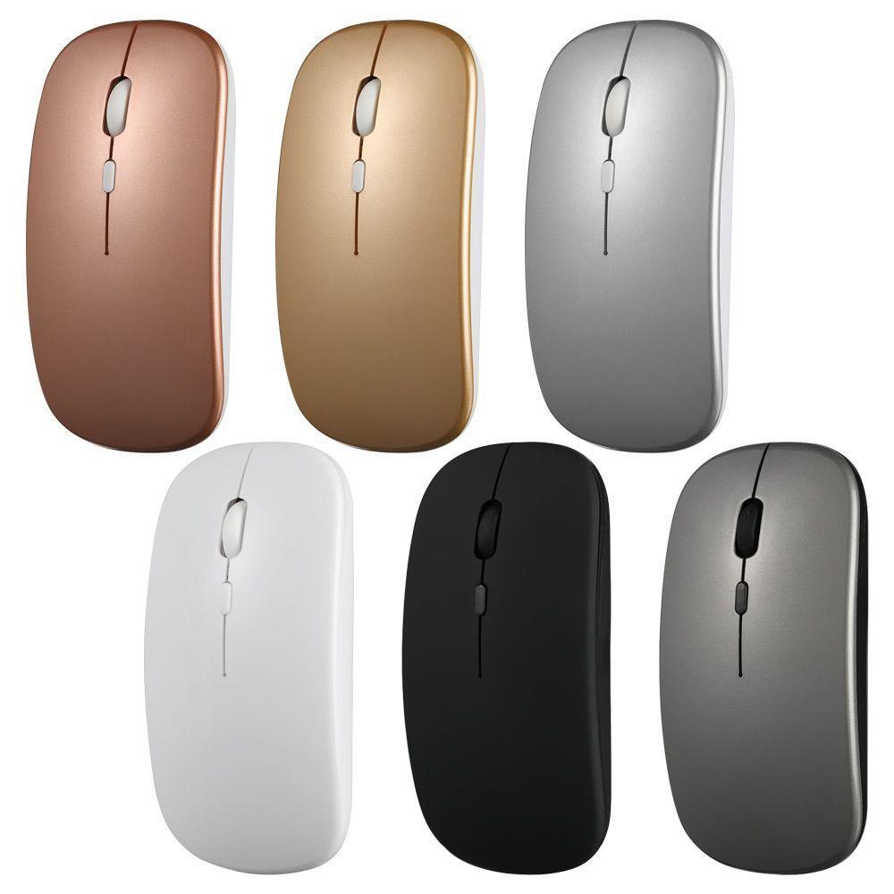 Chuột không dây bluetooth siêu mỏng nhiều màu sắc sạc USB cho PC Laptop