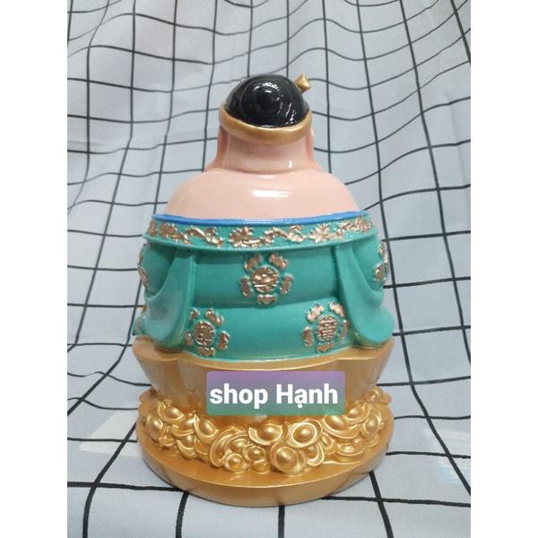 Tượng Ông Địa Thần Tài đế tròn xanh ngọc