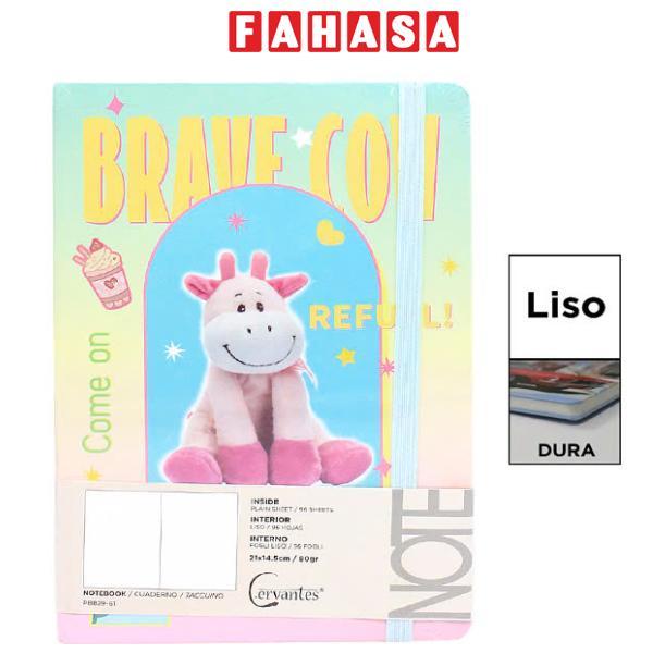 Sổ Ghi Chú A5 - Giấy Trơn - 192 Trang 80gsm - Cervantes PB829-61 - Brave Cow