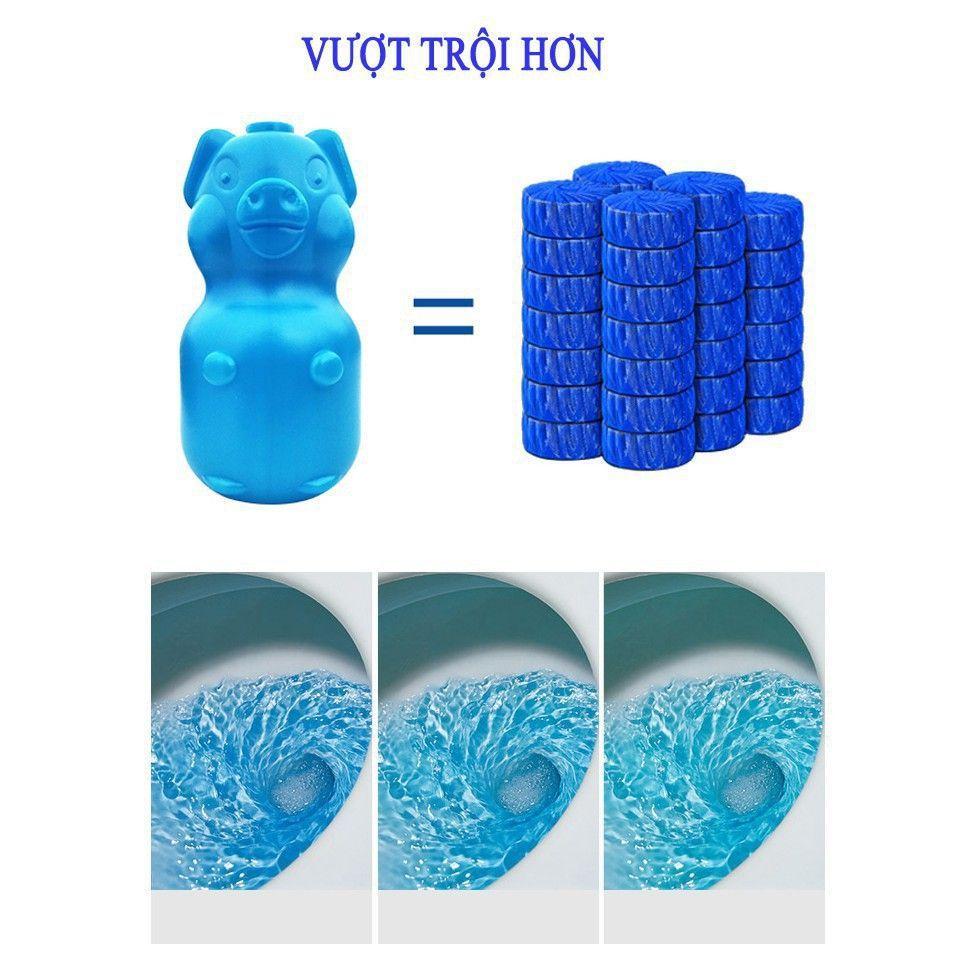 [HSP115] Lọ Thả Bồn Cầu Hình Con Lợn Khử Mùi Hôi Diệt Vi Khuẩn Gấp 40 Lần Viên Thả Thông Thường