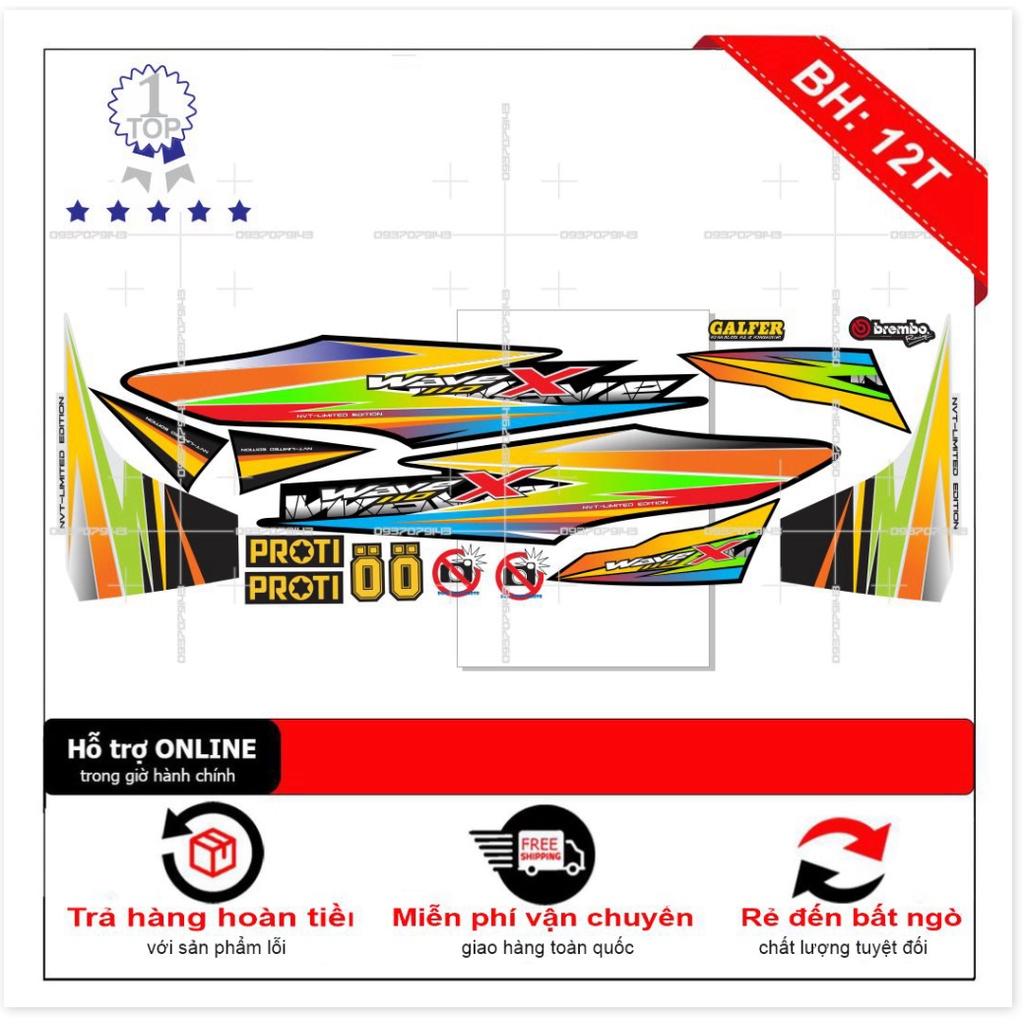 Tem rời wave X 2017 7 màu