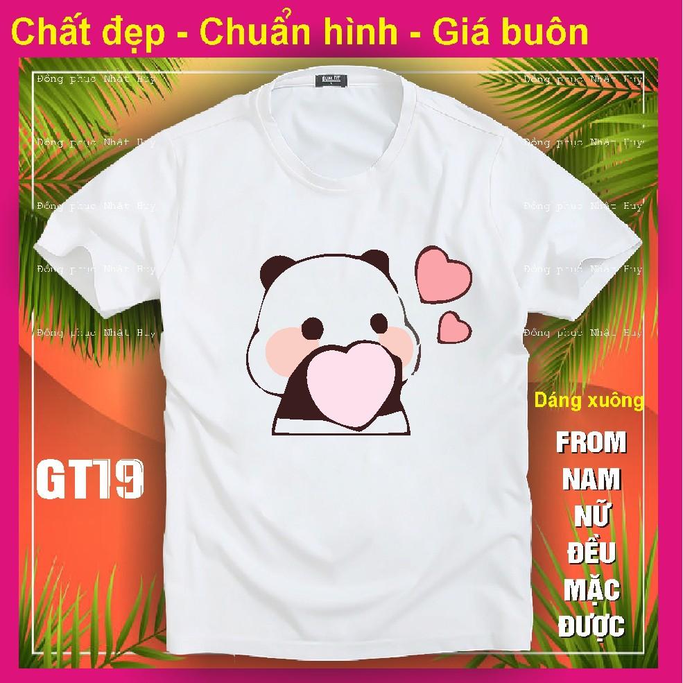 Áo thun gấu trúc đẹp GT17, chất đẹp, bao đổi trả,phông, panda dễ thương kute,icoi gấu trúc chipi