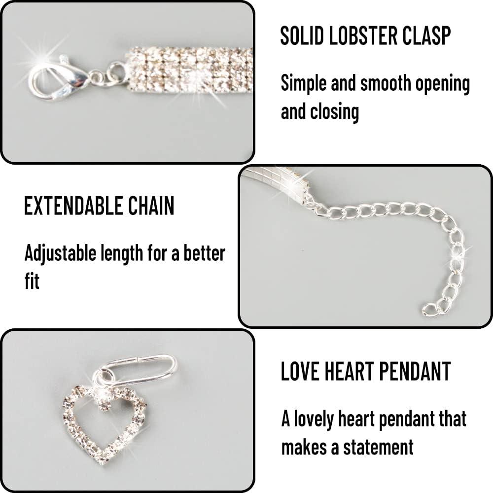 Vòng cổ pha lê cho động vật, dây chuyền thú cưng trong kim cương, vòng cổ mèo, dây chuyền bling cho chó sequin, cho chó và mèo