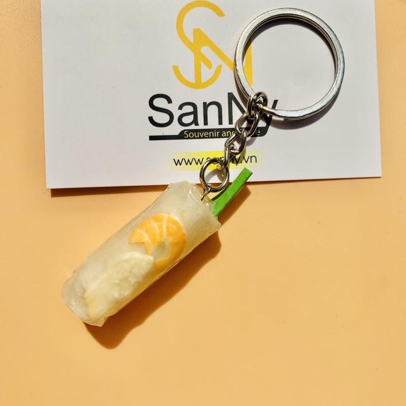 Móc khóa bánh mì Việt Nam Keychain Handmade 100% chất liệu bằng đất sét