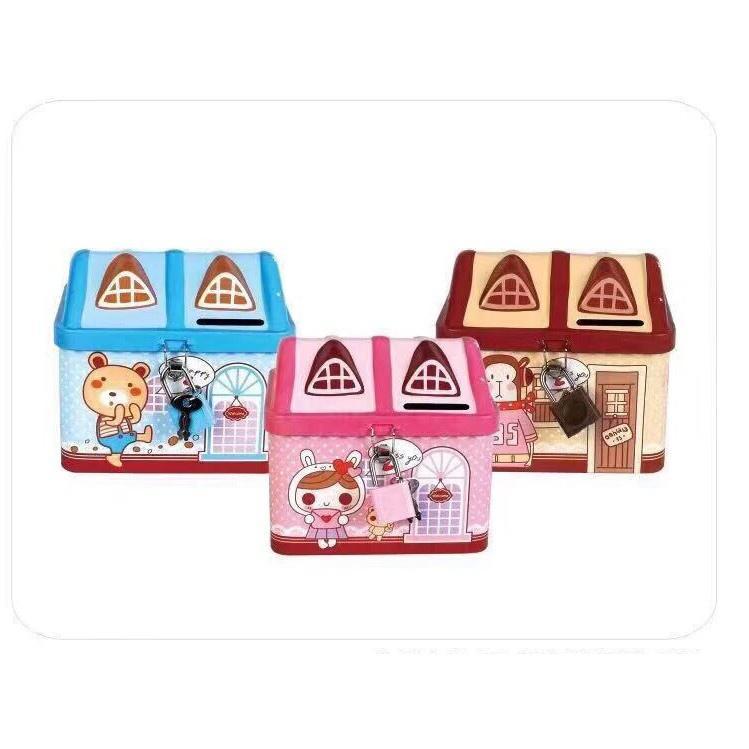 Két sắt mini tiết kiệm hình ngôi nhà