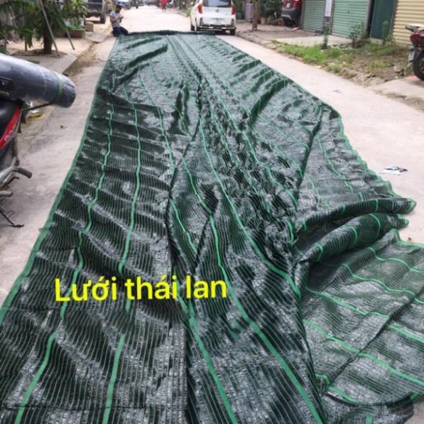 Lưới che nắng thái lan đen, xanh khổ 2m che 70% nắng