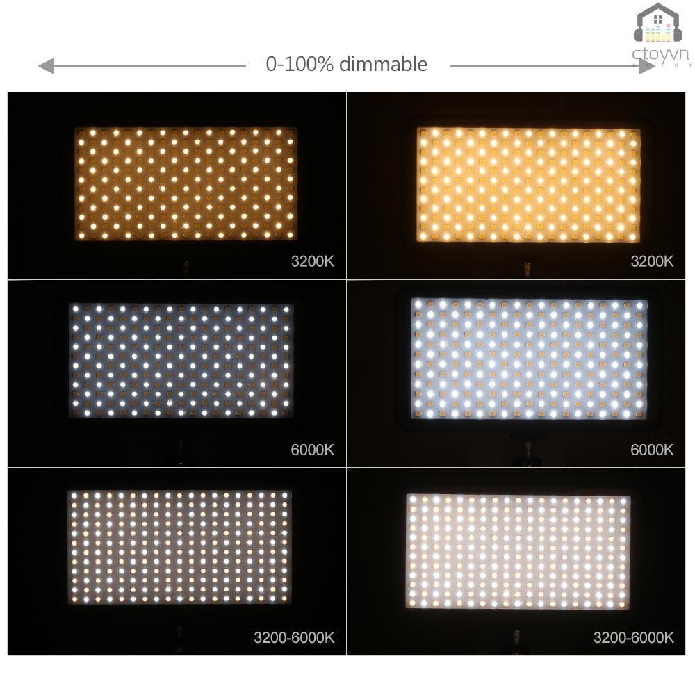 Set 228 đèn LED siêu mỏng 3200K-6000K chuyên dụng cho máy ảnh DSLR