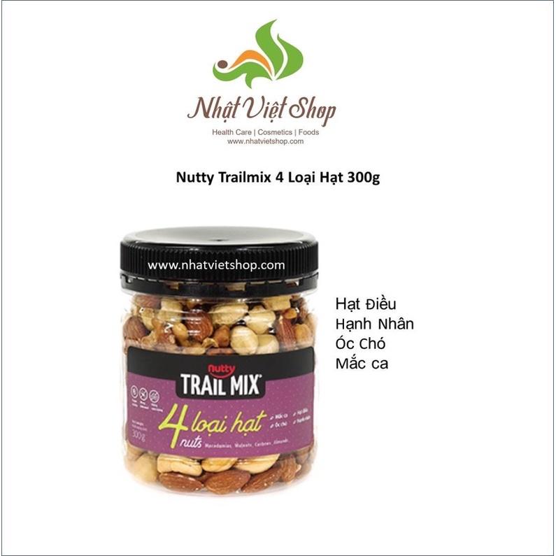 Hạt Mix Hỗn Hợp Nutty Trailmix 4 Loại Hạt 300g