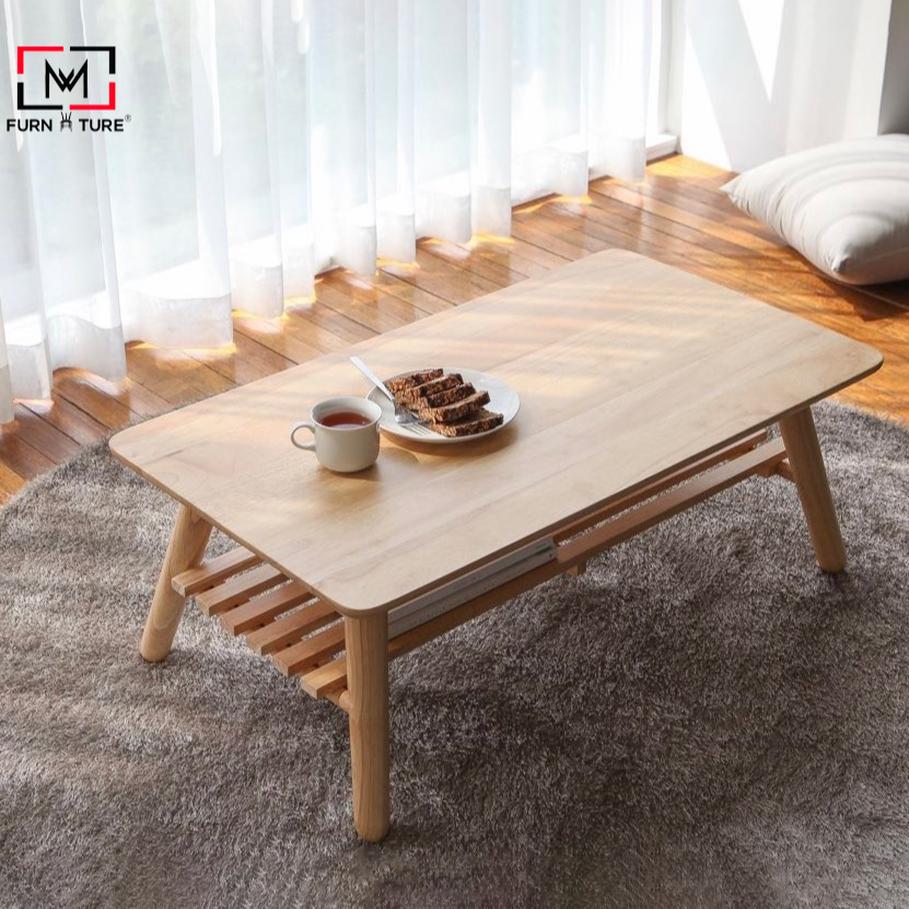 BÀN TRÀ / SOFA CHÂN GẬP TIỆN LỢI 90 - TABLE A 90 NATURAL