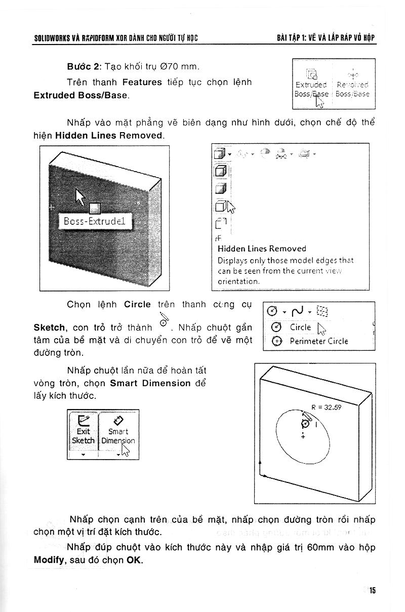 Sách Solidworks &amp; Rapidform Xor Dành Cho Người Tự Học