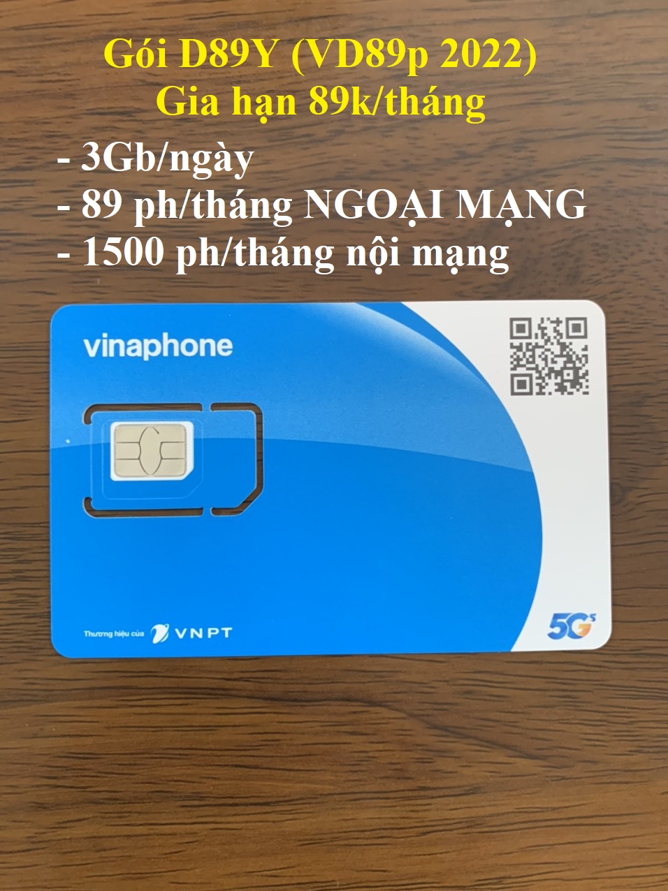 SIM 4G/5G VINA TRỌN GÓI 1 NĂM-Chọn loại: 2GB/ngày, 4GB/ngày, 6GB/ngày, 500GB/tháng-Hàng chính hãng