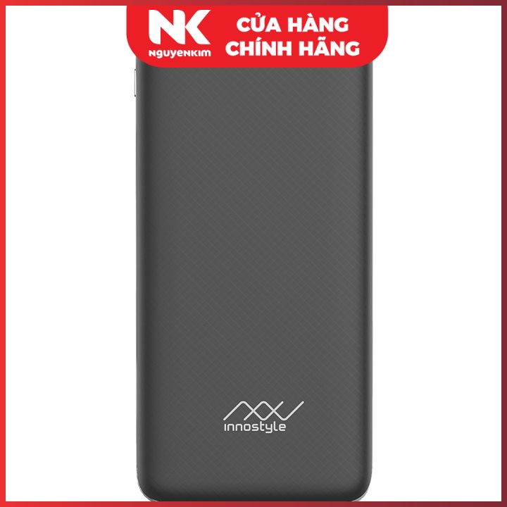 Pin sạc dự phòng Innostyle 10000mAh IP10SA Đen - Hàng Chính Hãng