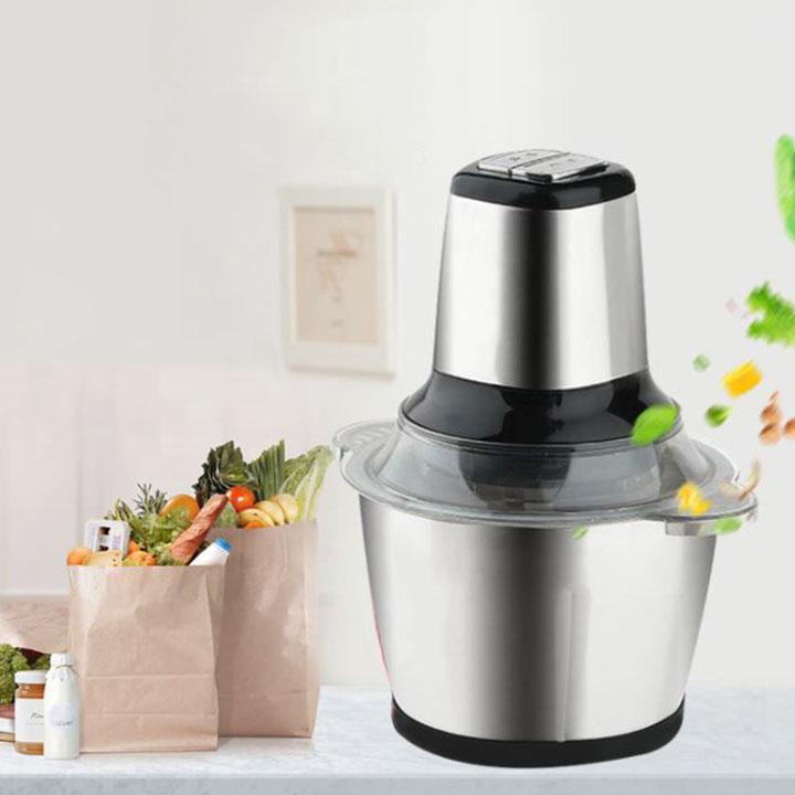 Máy xay thịt, cá và các loại nguyên liệu thực phẩm mềm - bạc-nút bấm trắng - Hàng Chất Lượng