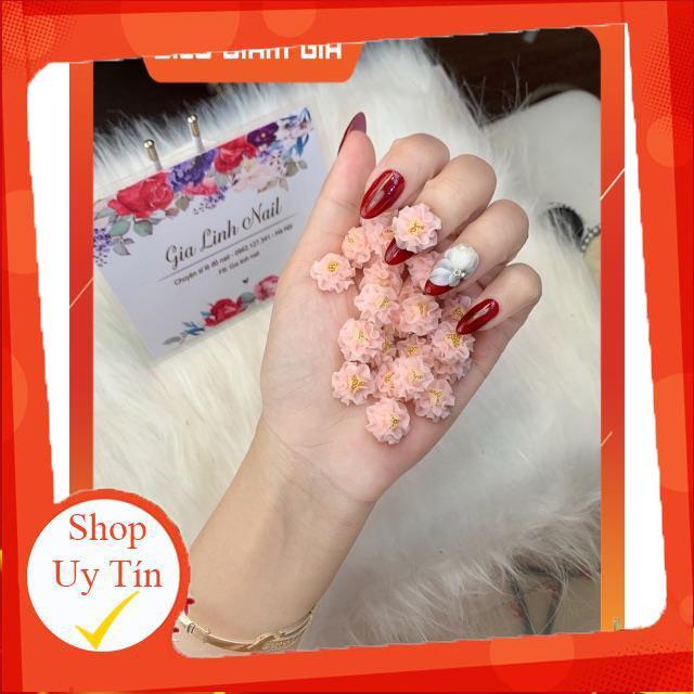Hoa bột nail gắn móng tay | Hoa cẩm tú cầu