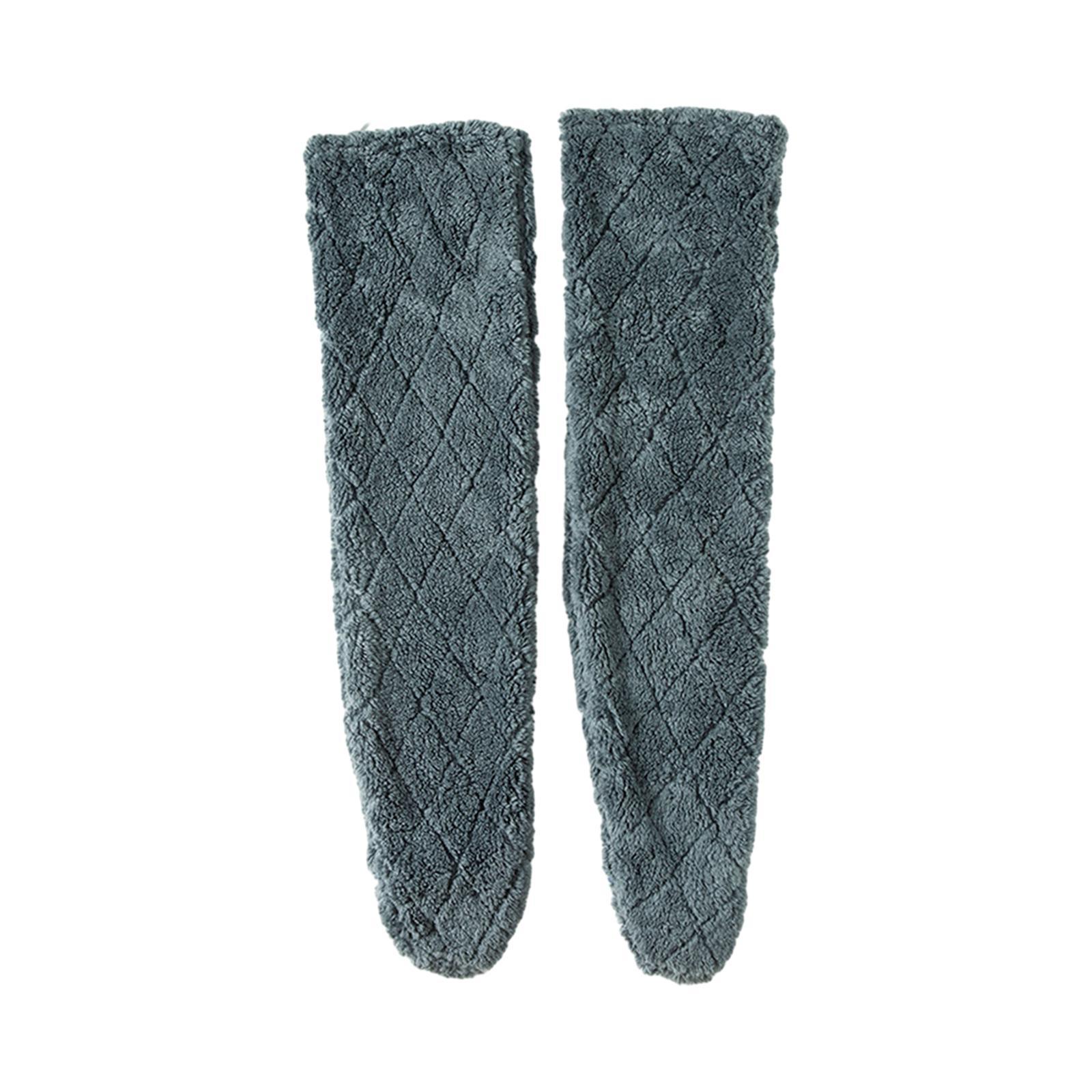 over Knee High Fuzzy Socks Lady Thigh High Socks for Home Office Living Room