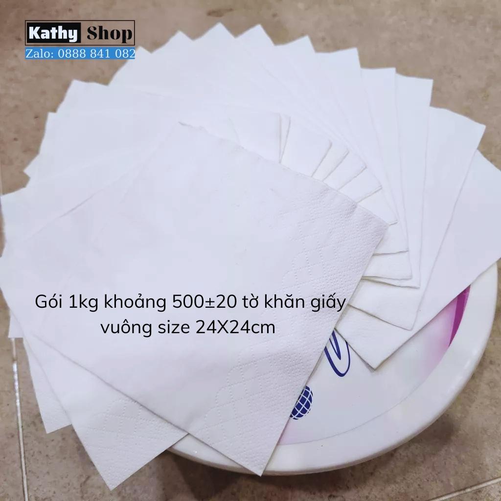 KHĂN GIẤY VUÔNG NAPKIN MYLAN CAO CẤP 24x24 SIÊU TIẾT KIỆM 1KG/GÓI