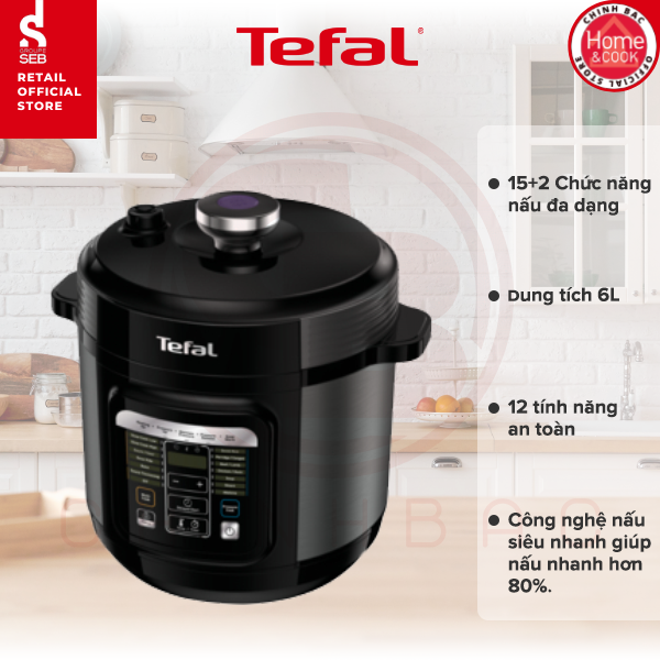 [Tefal] Nồi áp suất điện đa năng Tefal CY601868 - Hàng chính hãng