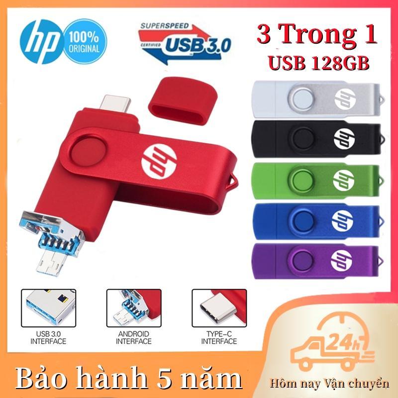 Usb 3.0 Type C & Micro USB 128GB 3 Trong 1 HP