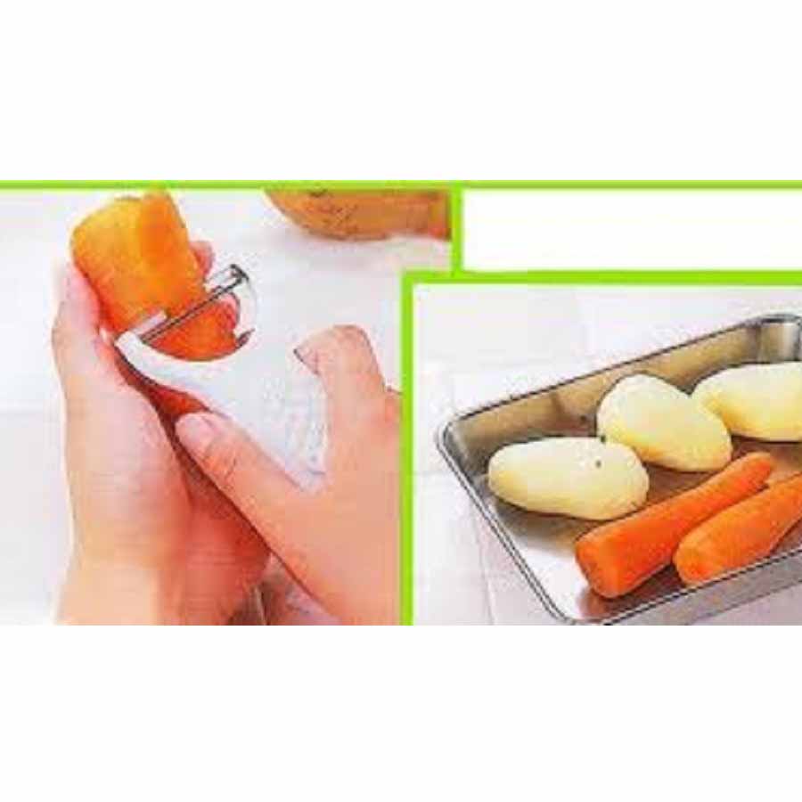Bộ 2 dụng cụ gọt vỏ, nạo vỏ củ quả lưỡi xoay cao cấp - Hàng nội địa Nhật