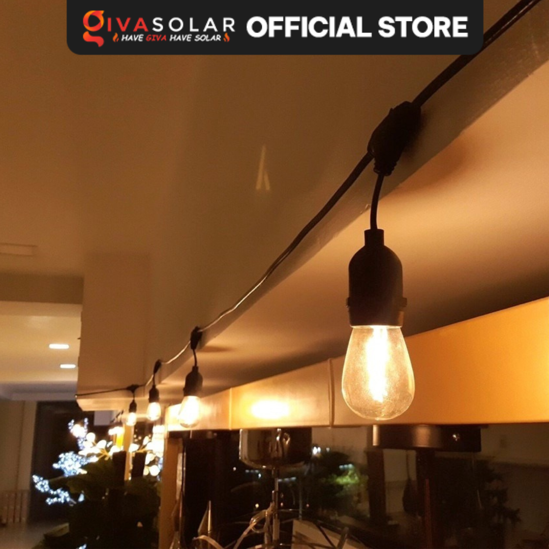 Dây đèn led chiếu sáng trong nhà, ngoài trời GIVASOLAR GV-EU