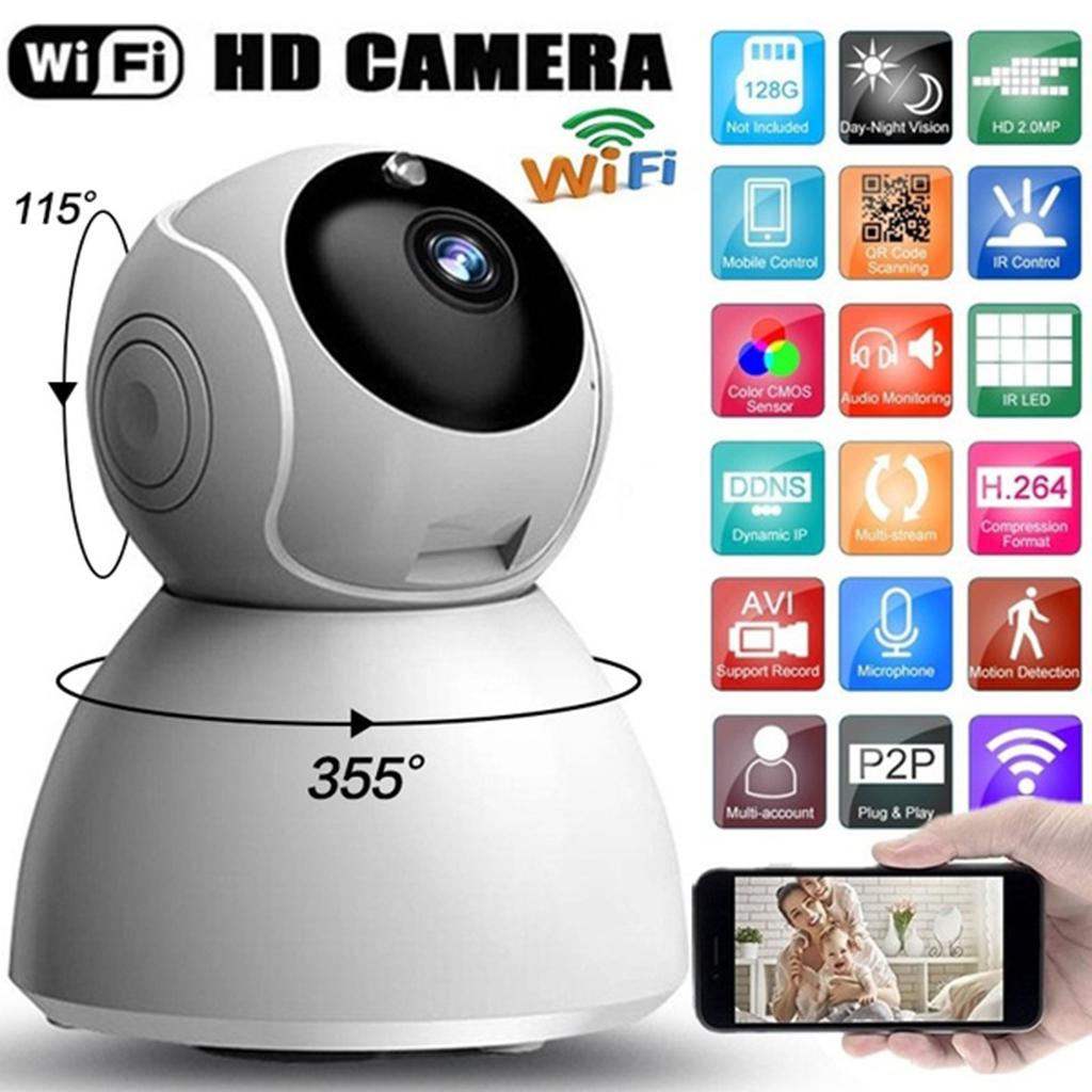 EU Wireless IR IP Camera HD 720P Indoor Security Smart Night Vision Camera