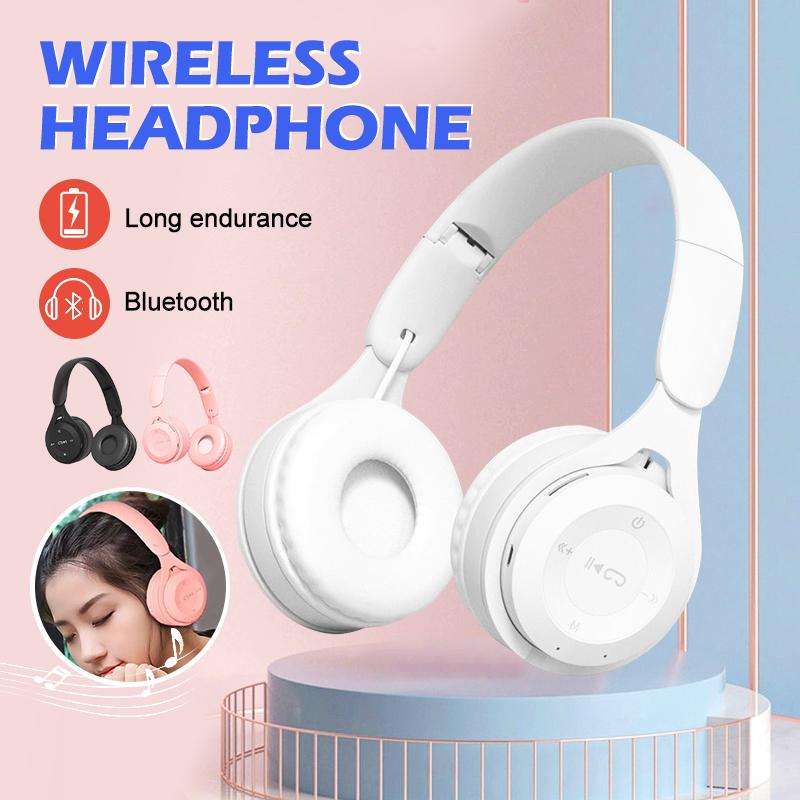 Tai nghe Bluetooth 5.0,tai nghe Bluetooth Y08 có micro Headphone không dây,thời trang dễ thương học online