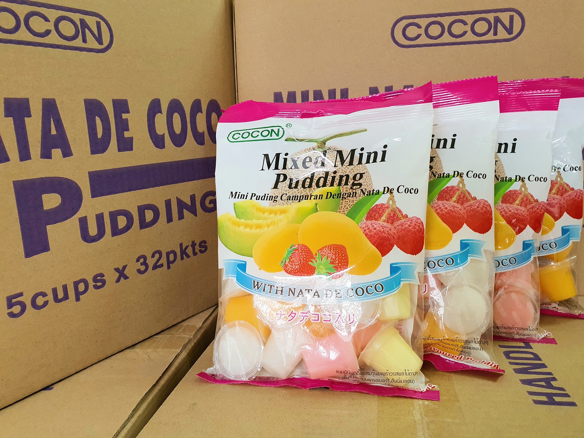 COMBO 5 GÓI THẠCH TRÁI CÂY NHIỆT ĐỚI COCON 225G