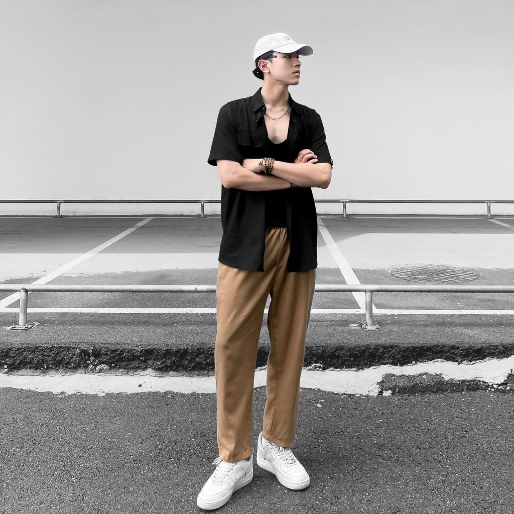 Áo sơ mi cộc tay Pocket, Áo sơmi basic unisex túi ngực, Local Brand ODIN CLUB