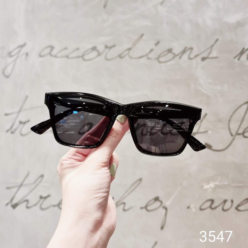 Kính mát nam nữ LILYEYEWEAR mắt vuông chống tia UV400 chống bụi đi đường bảo vệ mắt 3547