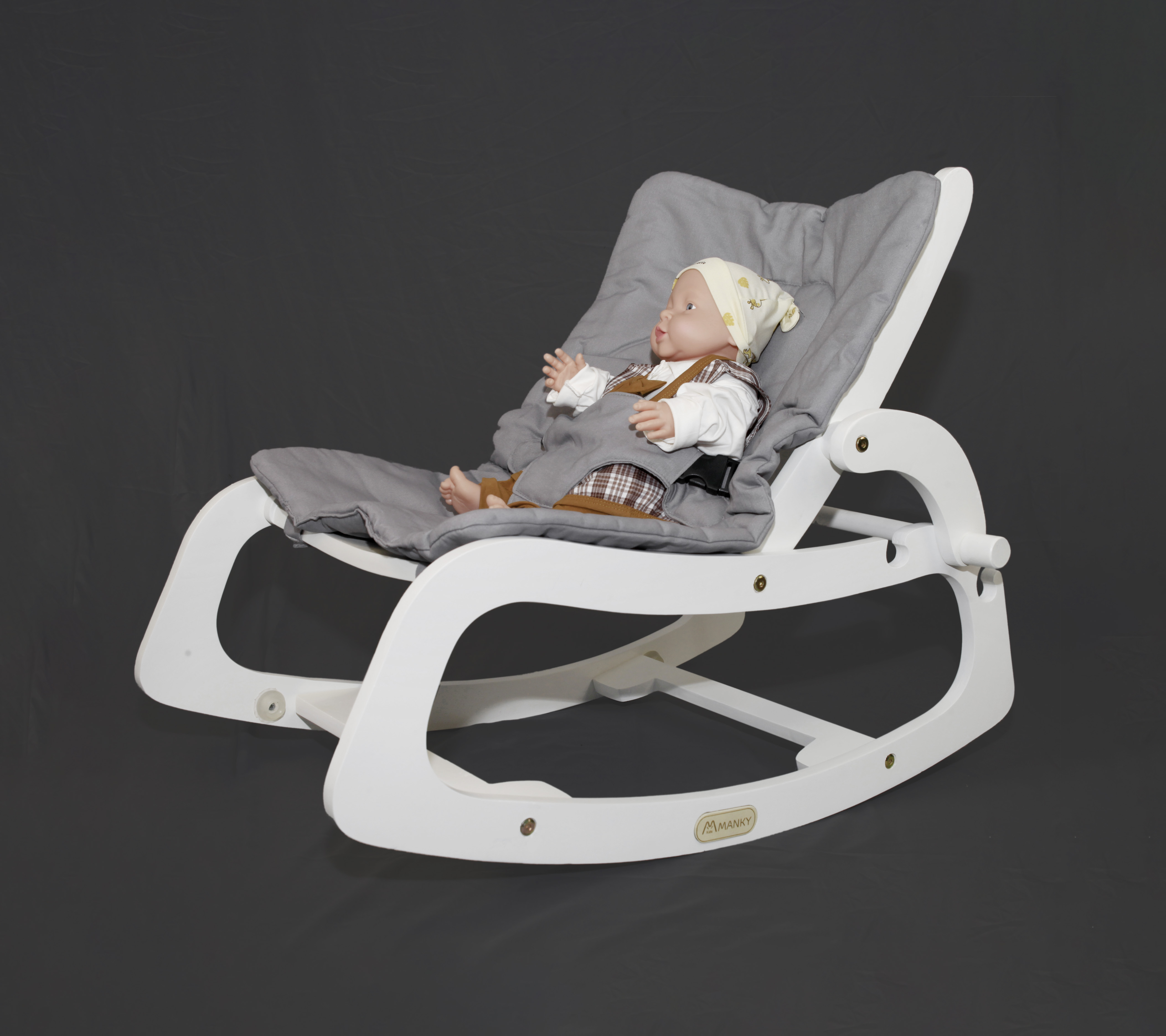 Ghế bập bênh cho bé Mankykids  ROCKING CHAIR đa năng 2023 5IN1