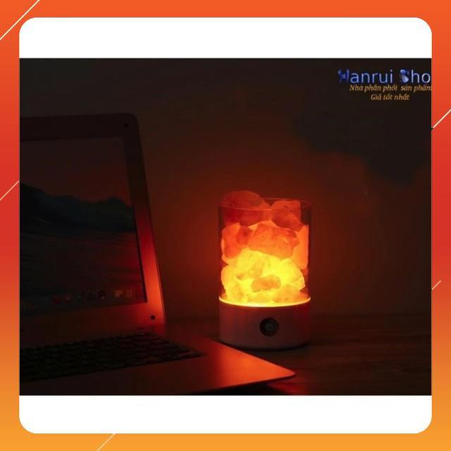 Hot Đá muối Himalaya lọc không khí kiêm đèn ngủ 0.9kg