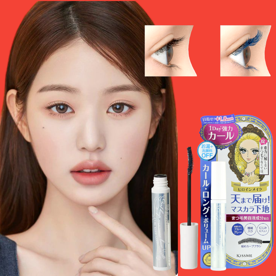 Mascara Lót Nền Nâng Cao Kissme Heroine Make Siêu Nâng Giữ Nếp Cong Chống Trôi Siêu Bền (2 Màu)