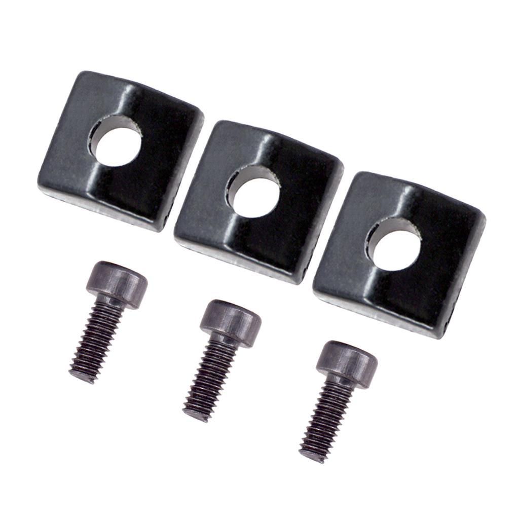 6 Pcs Guitar Locking Nut Clamp&Screws for Tremolo Bridge Parts