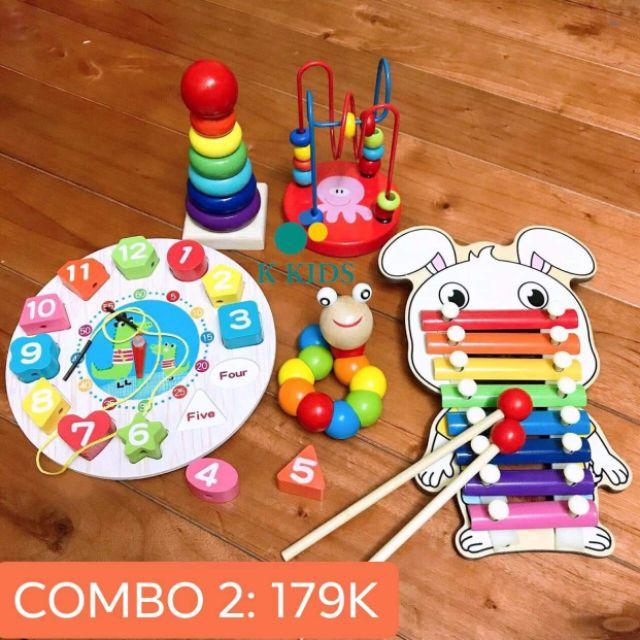 Bộ đồ chơi phát triển kỹ năng toàn diện cho bé từ 6 tháng-4 tuổi.
